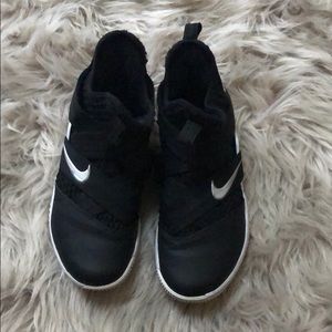 LeBron James Nike basketball sneakers.